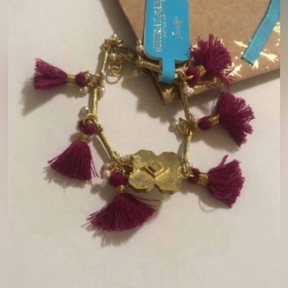 Shiraleah Anthropologie Magenta Freya Bracelet